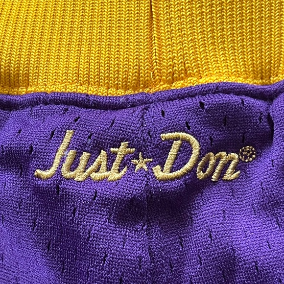 Just Don Mitchell & Ness Los Angeles Lakers Road Shorts Hardwood Classics - Picture 7 of 14